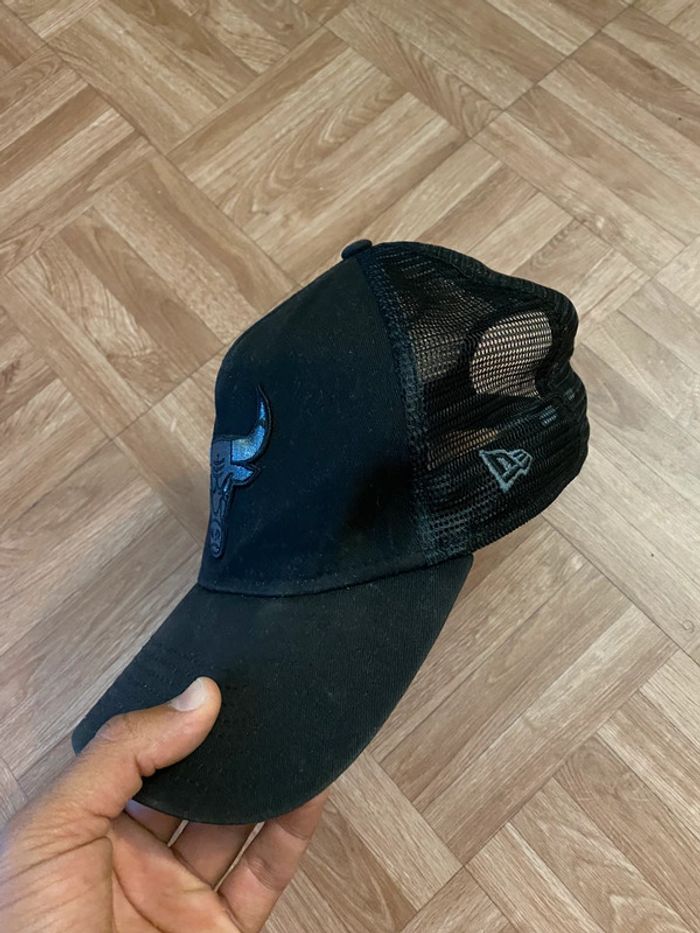 Casquette noir New Era trucker Chicago Bulls - photo numéro 2