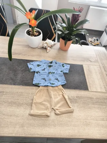 Ensemble été 2 pièces garçon 3 mois