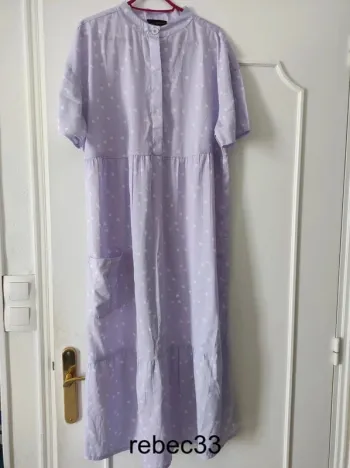 Robe longue babydoll wednesday