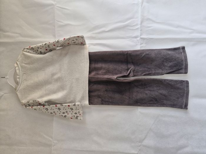 Pyjama mixte 2 ans Orchestra Blanc gris étoile sapin Joy Love Dreams Happiness - photo numéro 2