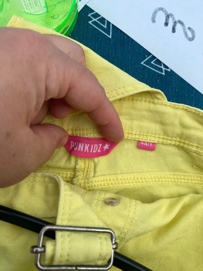 Salopette short 4 ans jeans - photo numéro 4