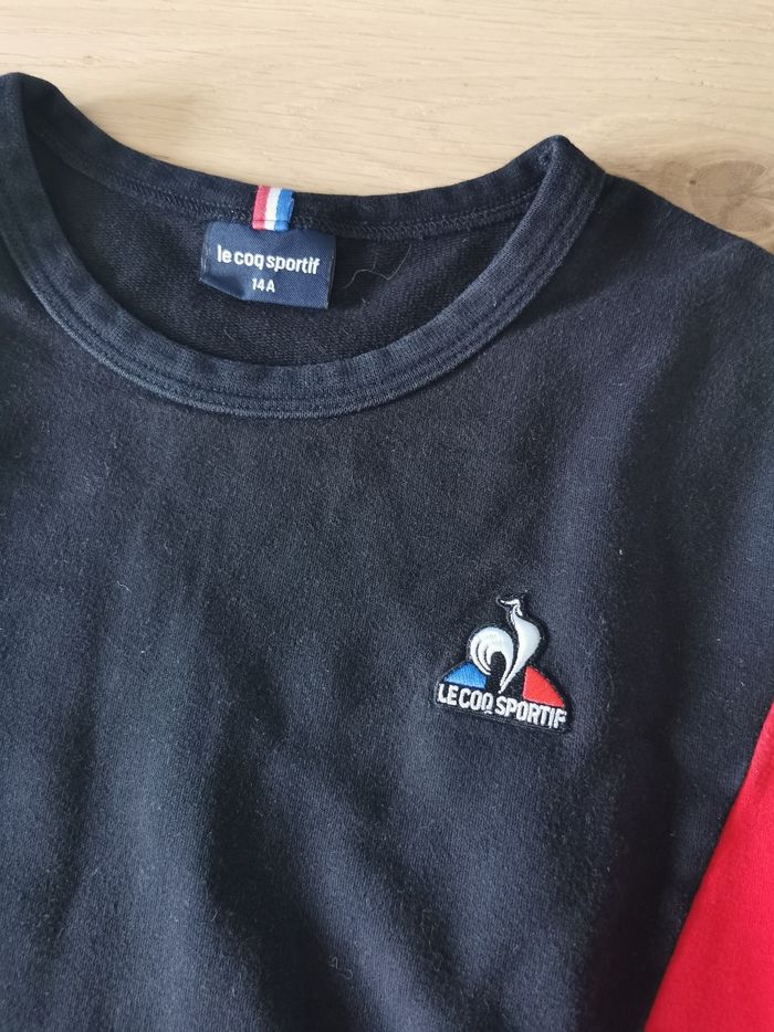 Sweat sans capuche le coq sportif 14 ans en très bon état - photo numéro 4