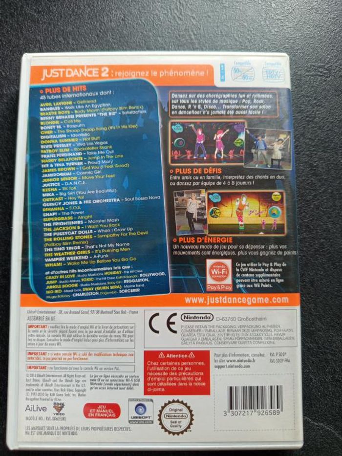 Nintendo - Wii - Just dance 2 - photo numéro 2