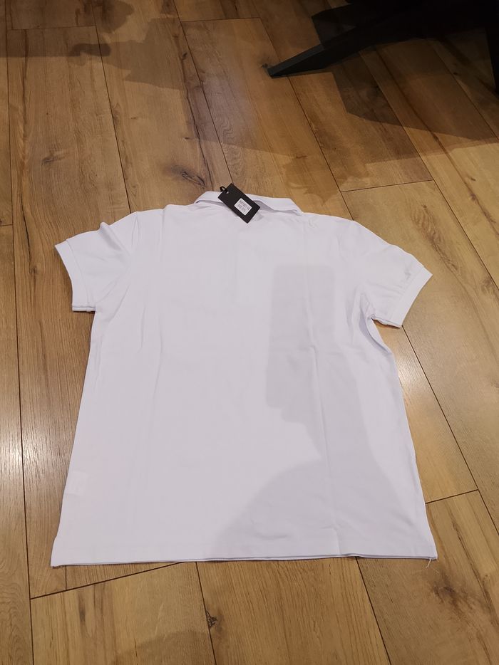 Polo blanc uni pour homme manches courtes XL Leeyo - photo numéro 4