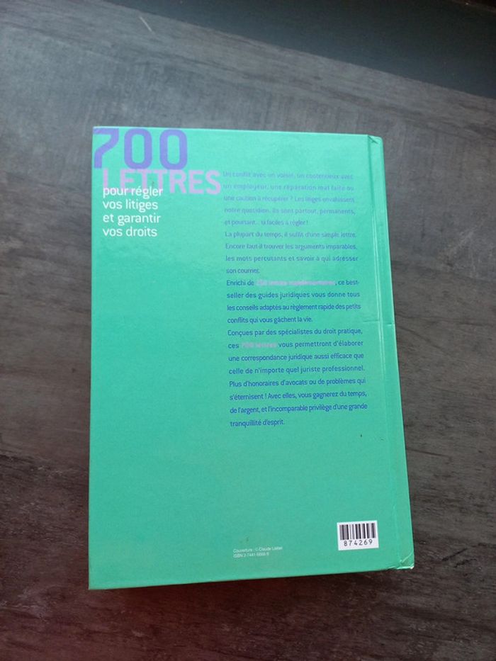 Livre "700 lettres pour régler vos litiges" - photo numéro 10