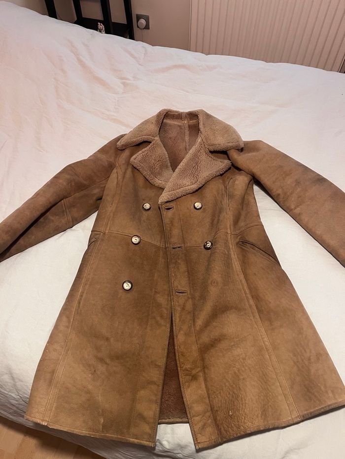 Manteau en peau camel - photo numéro 4