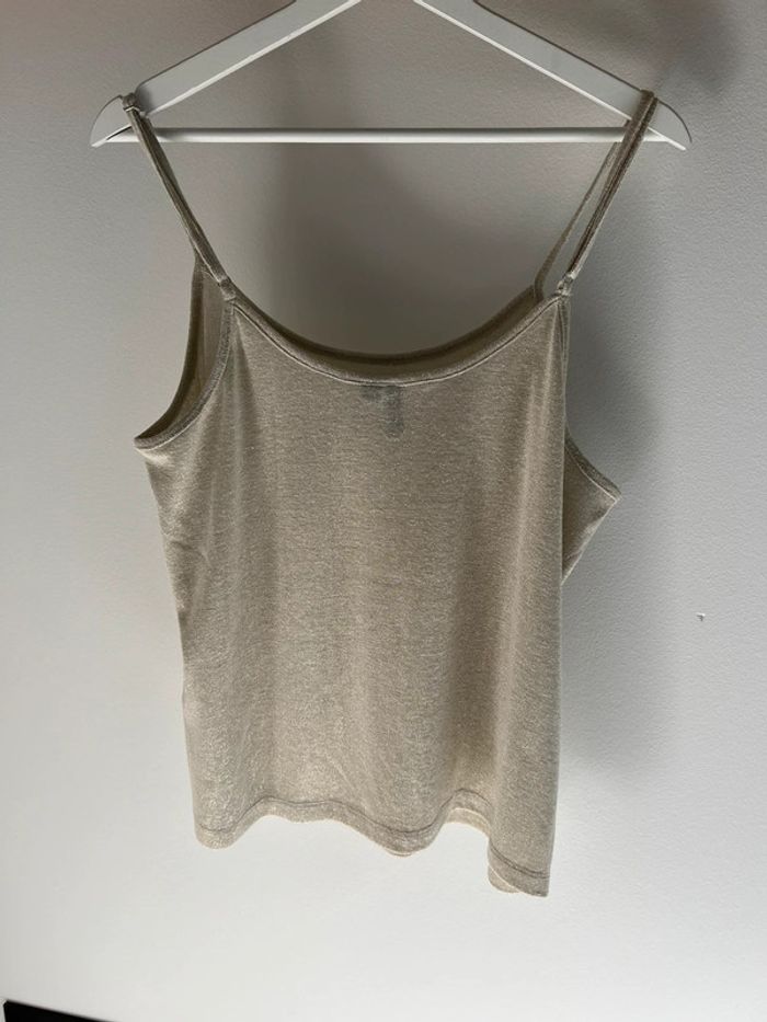 Débardeur Vero Moda beige/doré M - photo numéro 2