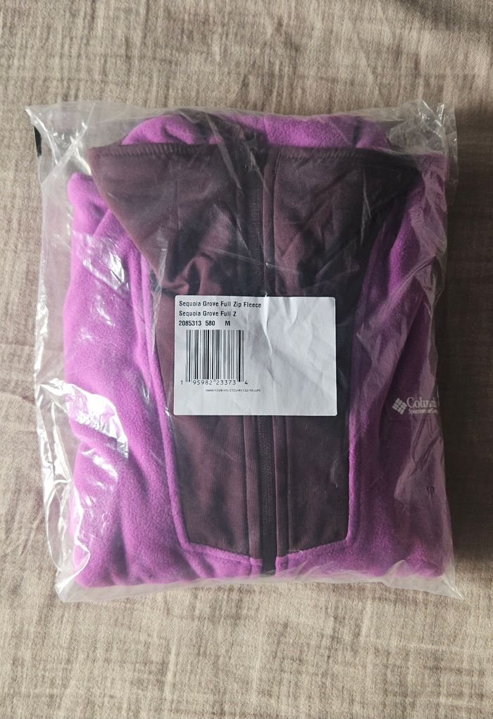Veste polaire Columbia Sequoia Grove Full Zip taille M - neuve violet mauve razzle/moonvista - photo numéro 10