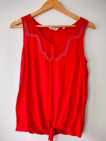 Blouse NafNaf rouge framboise 36