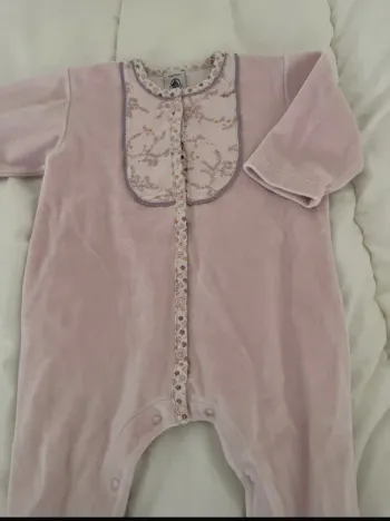 Pyjama en velours petit bateau
