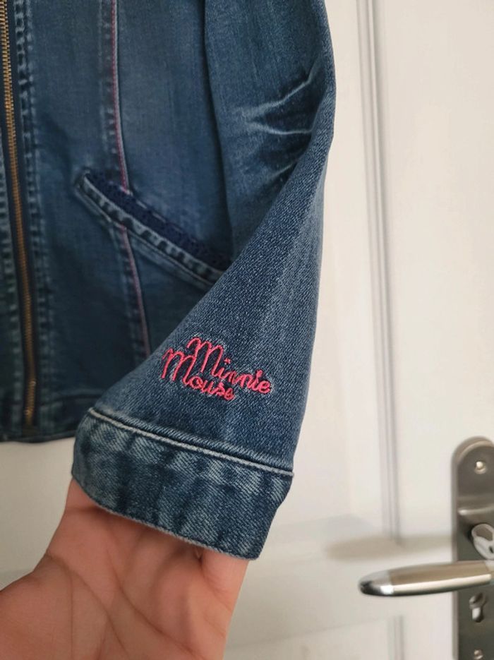Veste en jean Minnie à sequins - photo numéro 4