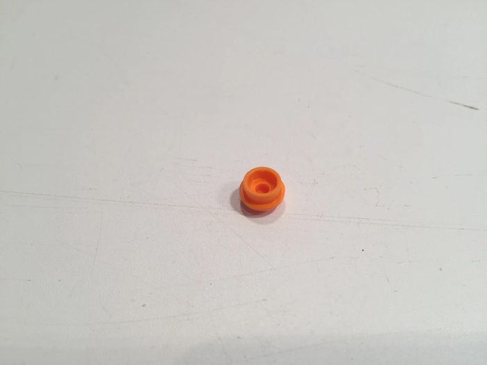 Lot x2 Assiette ronde 1x1 orange 4073 pièce détachée Lego #A14 - photo numéro 4