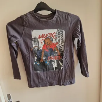 10 ans très manches longues gris