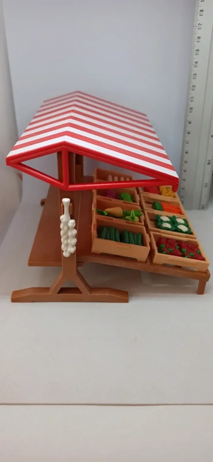 Stand épicerie marché avec légumes playmobil - photo numéro 5