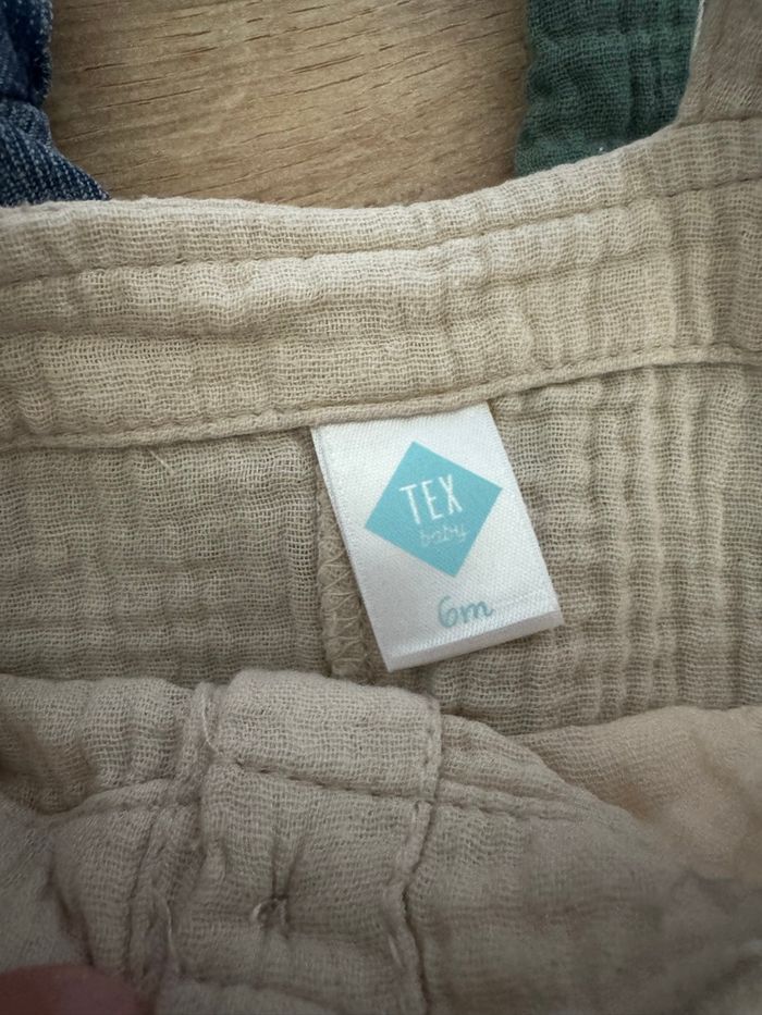 Lot de 3 salopettes été - taille 6 mois - photo numéro 7