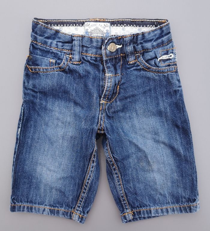 Short en jeans 3 ans garçon sergent major - photo numéro 1
