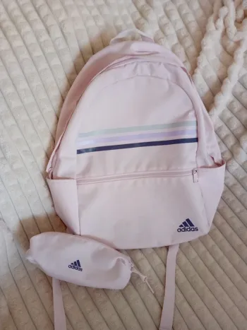 Cartable sac a dos +trousse Adidas 🌸🩷