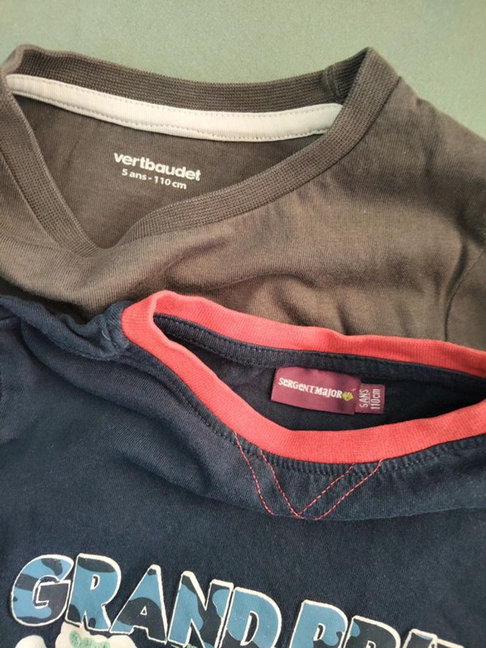 2 t-shirts manches longues - photo numéro 3