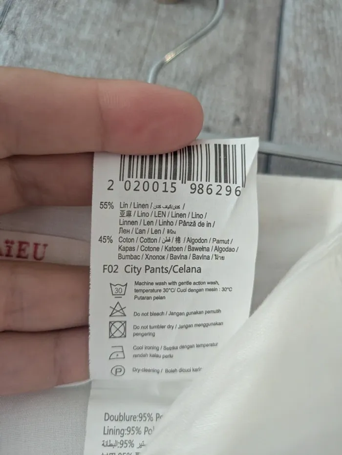 Pantalon en lin Neuf Camaïeu 44 - photo numéro 7