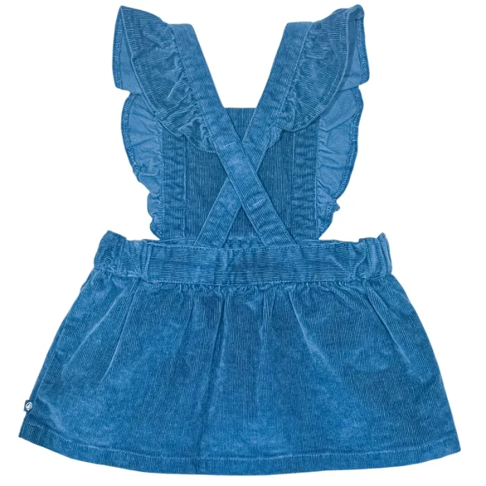 Petit Bateau Robe salopette 6 mois en velours NEUF - photo numéro 2