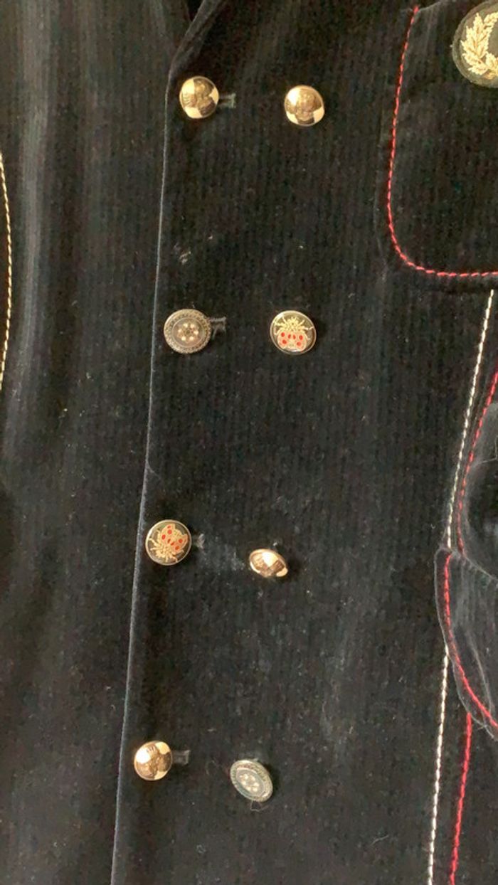 Veste En Velours bouton à recoudre - photo numéro 3