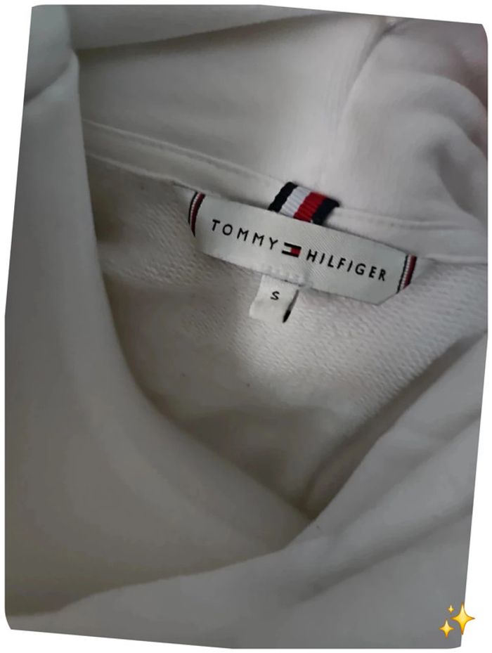 Sweat à capuche tommy Hilfiger S femme blanc - photo numéro 4