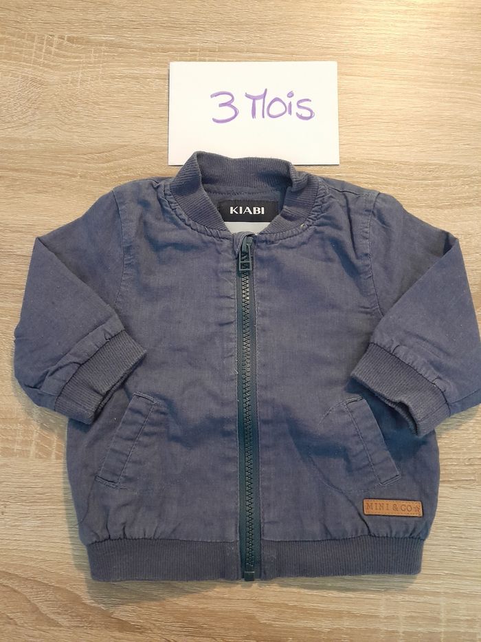 Veste bleue mi saison kiabi