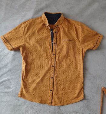 Chemise Homme Moutarde à Motifs - Black Needle

