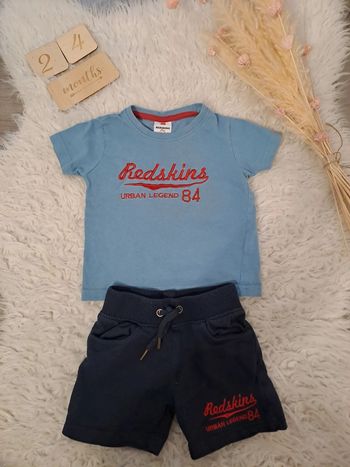 Ensemble été redskins 24mois