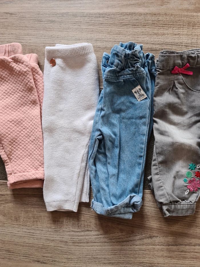 Lot 5 pantalons 6 mois - photo numéro 3