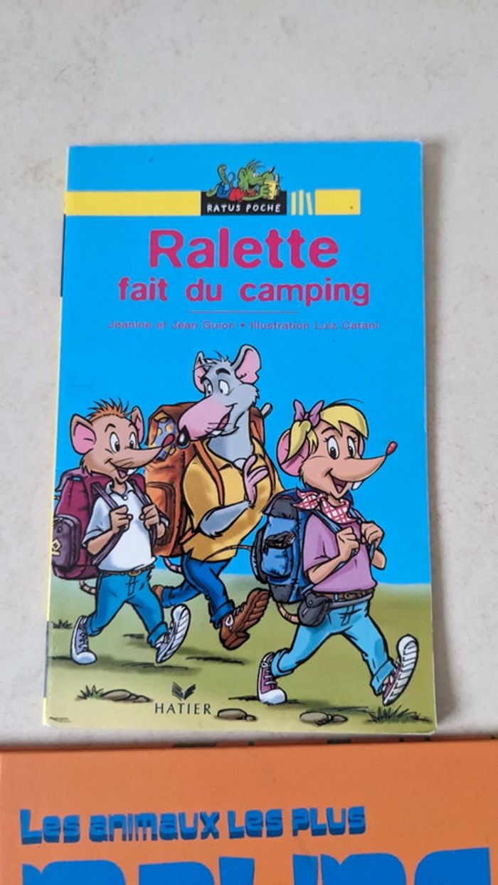 Lot de 2 livres 6-7 ans ralette fait du camping - photo numéro 2
