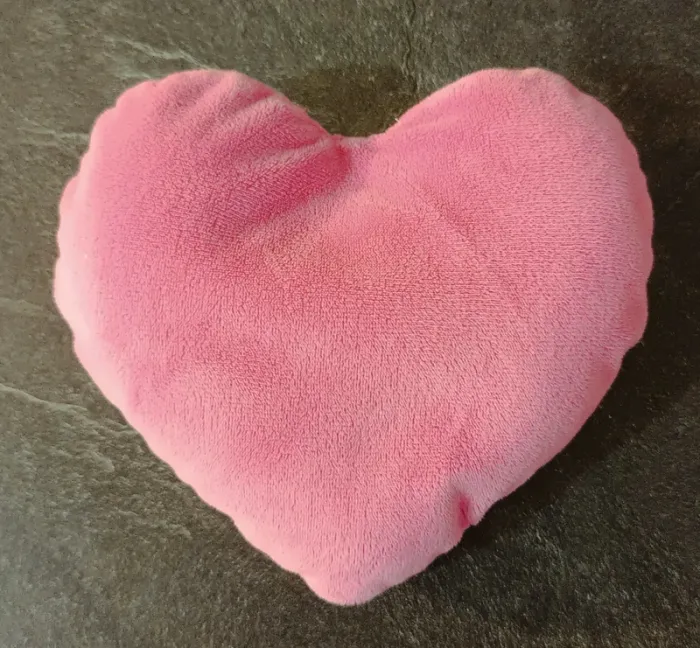 Doudou en coeur avec dessin de souris - photo numéro 2