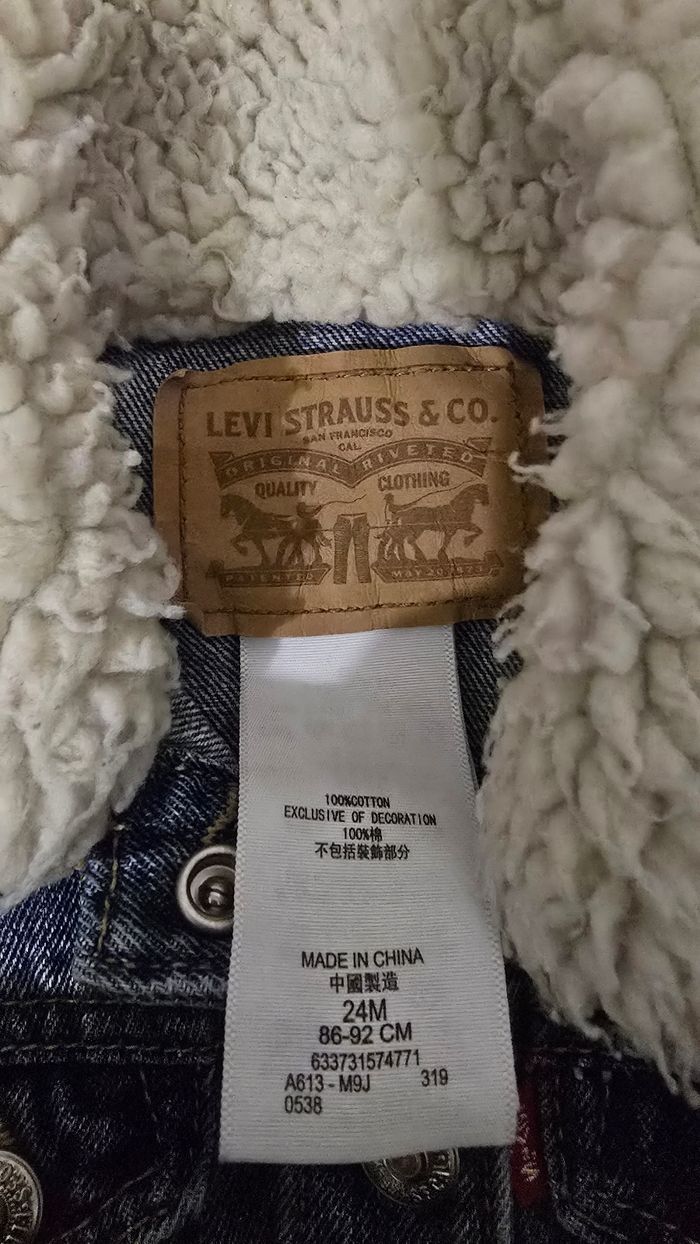 Veste en jeans bébé 24 mois levis - photo numéro 2
