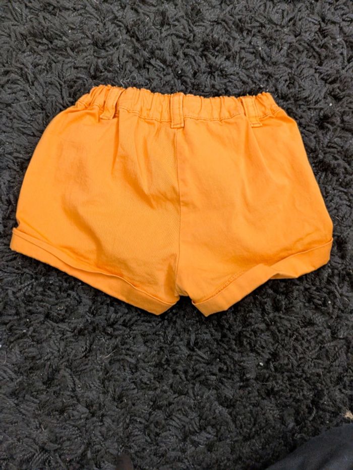 Short orange fille 12 mois - photo numéro 3