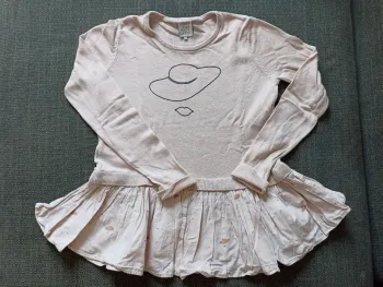 Pull stylé cachemire rose poudrée Little Karl Marc John 8 ans