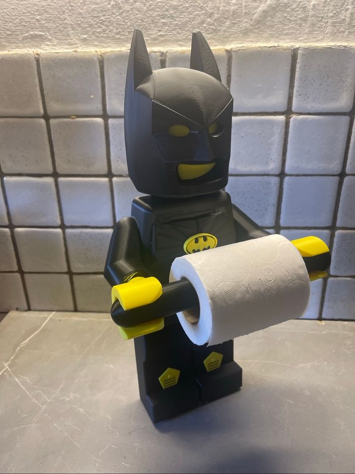 Porte-Papier Toilette Style Lego Batman – Déco Fun & Originale Salle de Bain