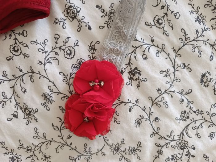 Gilet fourrure et robe rouge 12mois - photo numéro 8