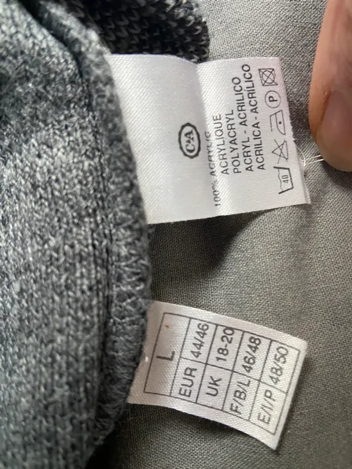 Pull fin gris - photo numéro 4