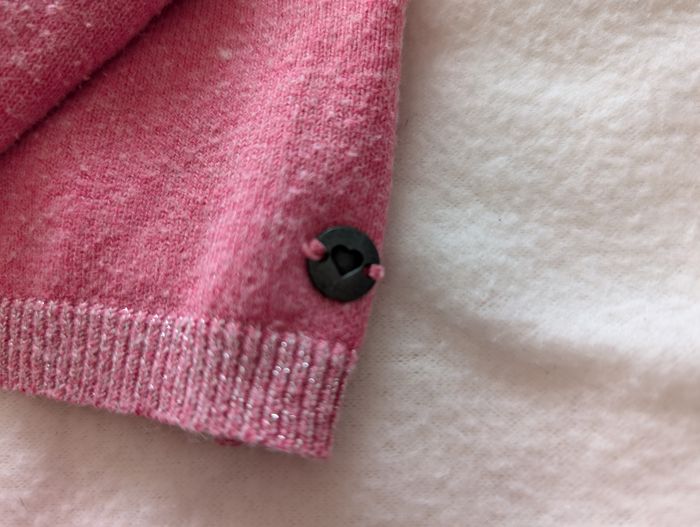 Gilet rose bonbon chiné - 4/5A - Tex - photo numéro 6