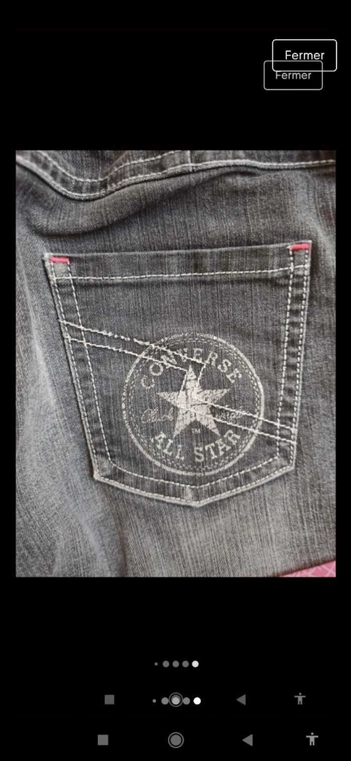 short gris foncé Converse 8 ans débardeur rose sergent major 6 ans - photo numéro 8