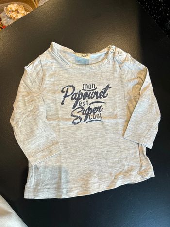 Teeshirt manche longue gris