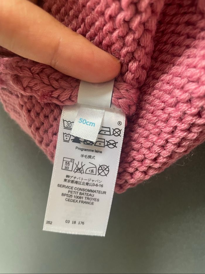 Bonnet fille rose 3 ans Petit bateau - photo numéro 4
