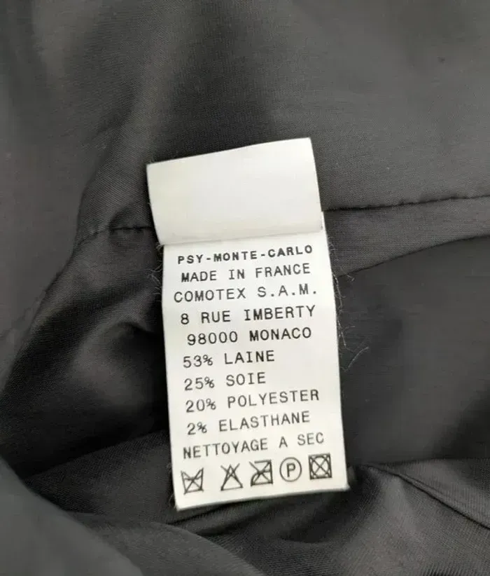 Veste zippé longue - PSY Monte Carlo by Alain Pierimarchi - taille 40 - photo numéro 5