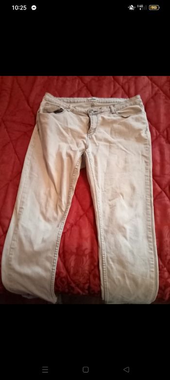 Jeans femme gris claire T 46