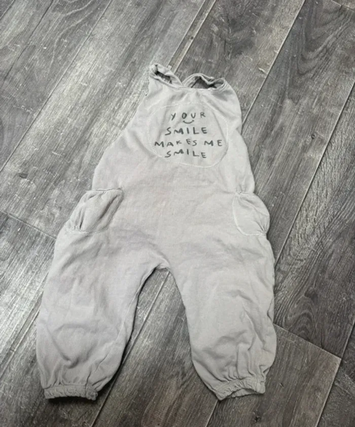 Salopette grise 2-3 ans fille