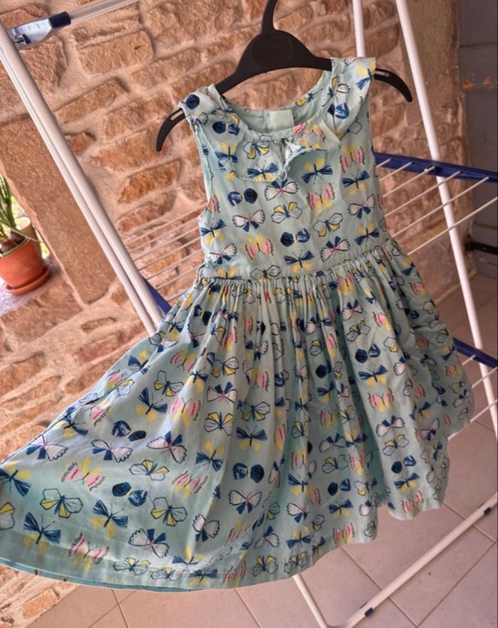 Robe cérémonie bleue taille 2-3ans - photo numéro 3