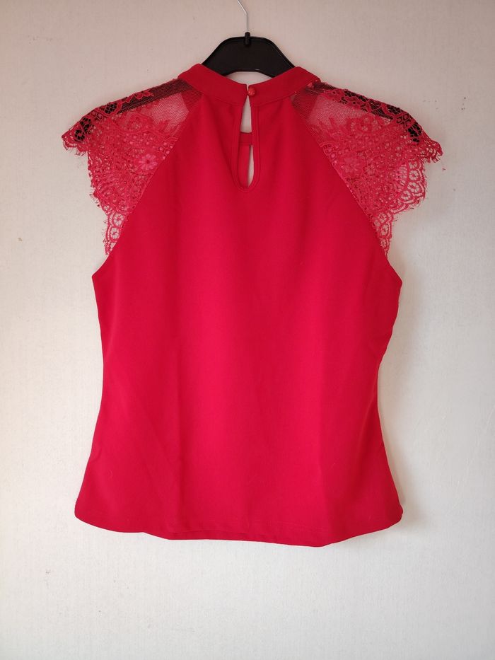 Haut rouge shein - photo numéro 5