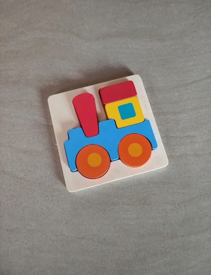 Mini-Puzzle bois locomotive train