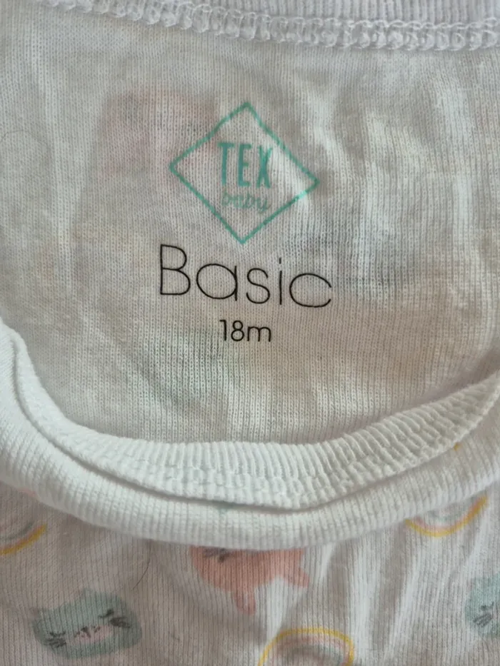 Lot 2 bodies manches courtes Tex Baby - photo numéro 3