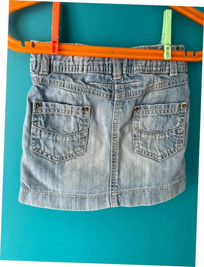 Belle jupe en Jean taille ajustable 4 ans okaïdi - photo numéro 2
